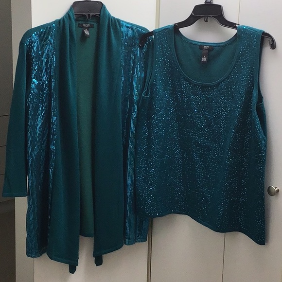 Alfani Sweaters - ALFANI two piece set. Gorgeous tank top and open cardigan